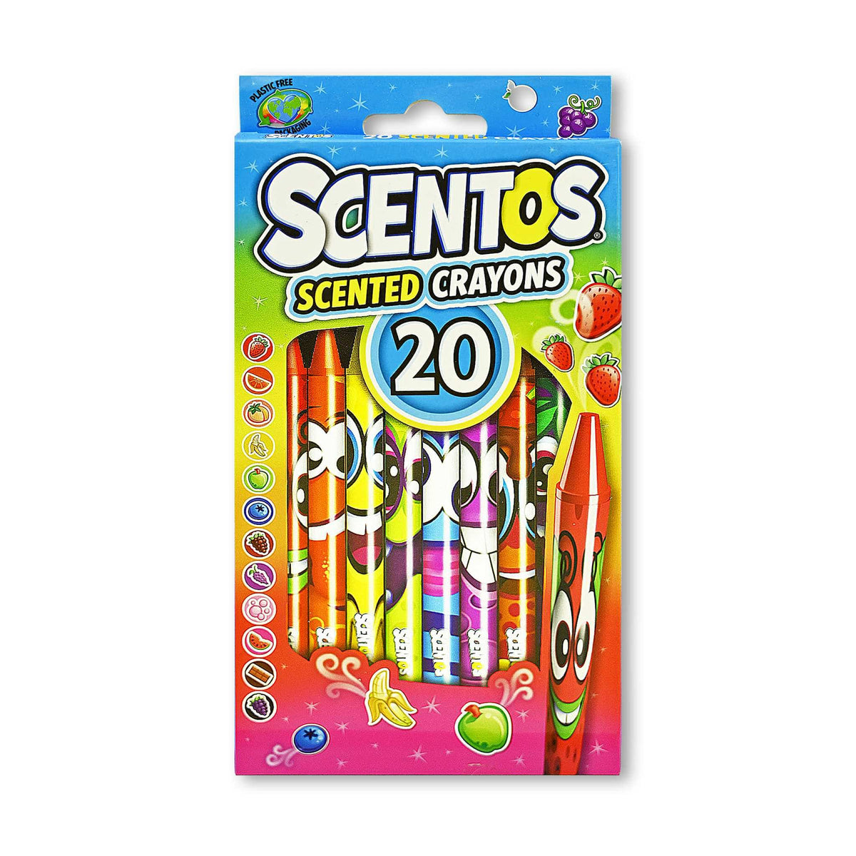 Scentos Scented Crayons 24Pc's BUNDLE New in Package Bonus Kids Collection  Cards