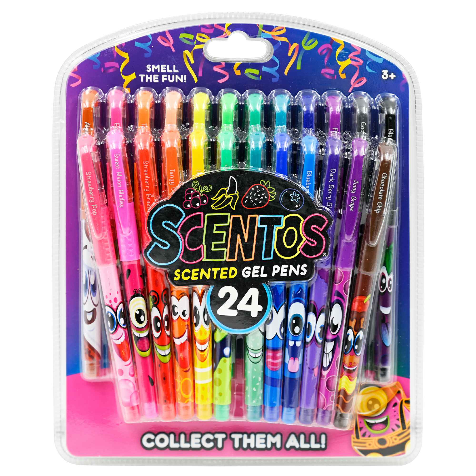 Scentos Scented Gel Pens for Kids - Assorted Colorful Pens - Fine Point Gel  Pen Set - For Ages 3 and Up - 8 Count (Glitter)