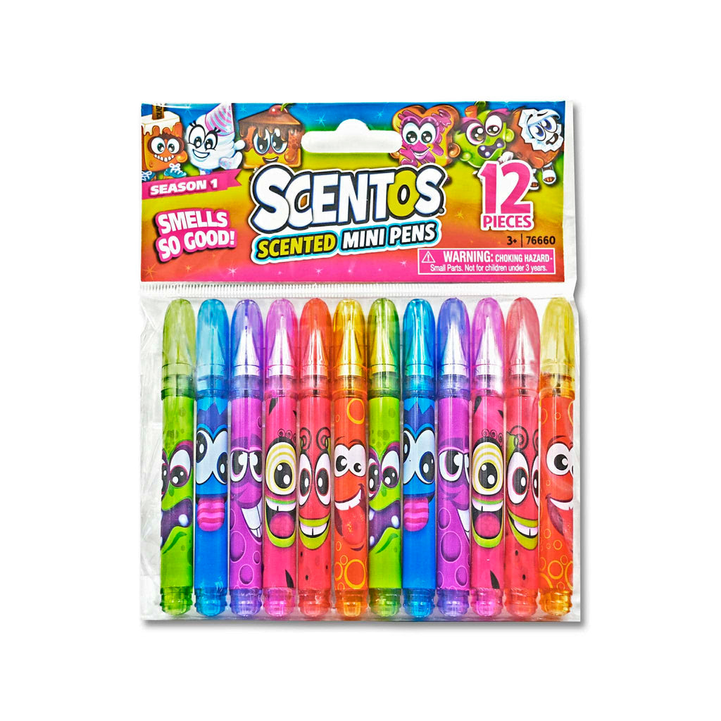 Mini Lightly Scented Metallic Gel Pens - Stationery - 24 Pieces
