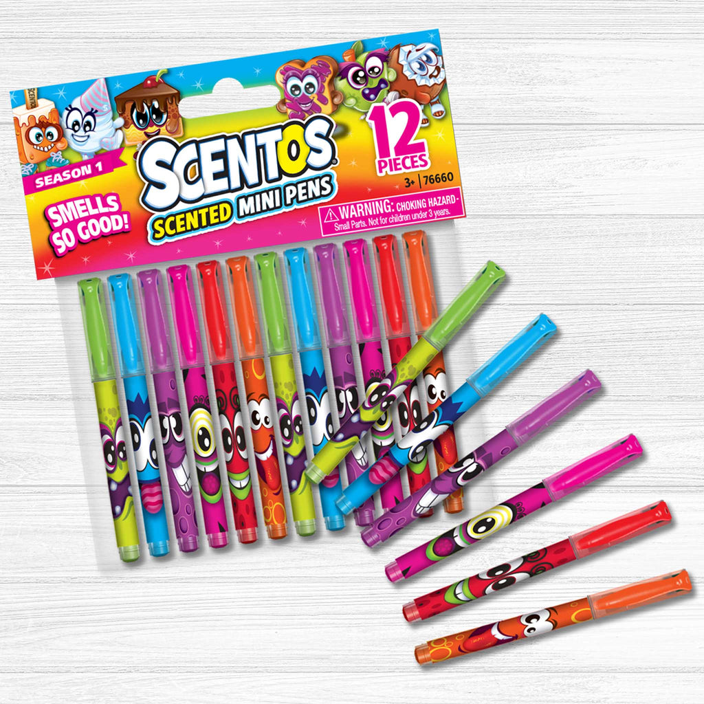 Scentos Scented Gel Pens - 24-Count - Assorted Color Pens for Kids or  Adults in Sugar Rush Candy Scents - Cool Writing & Journaling Gift Idea