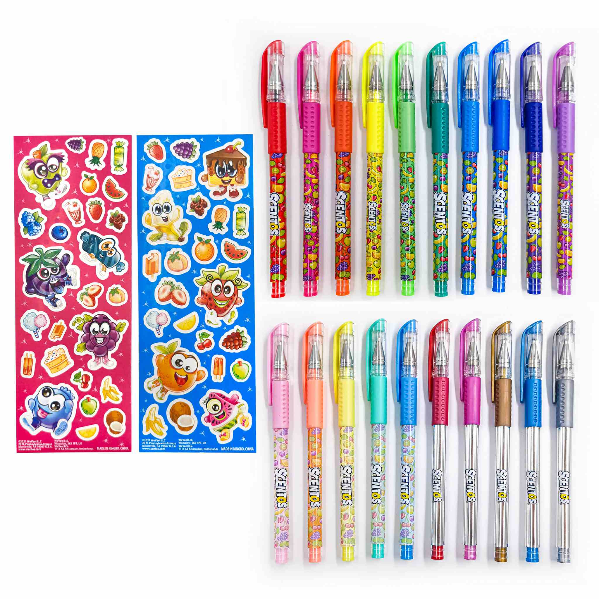 Colorful Candy Scented Gel Pens for Creative Journaling - 24-Pack