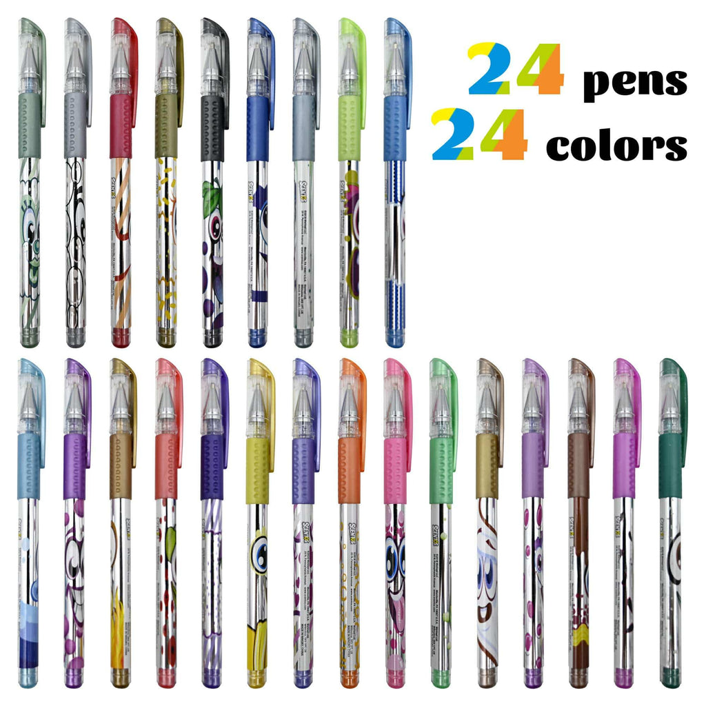 24pc Sugar Rush Candy Scented Gel Pens By Scentos - Colorful! 