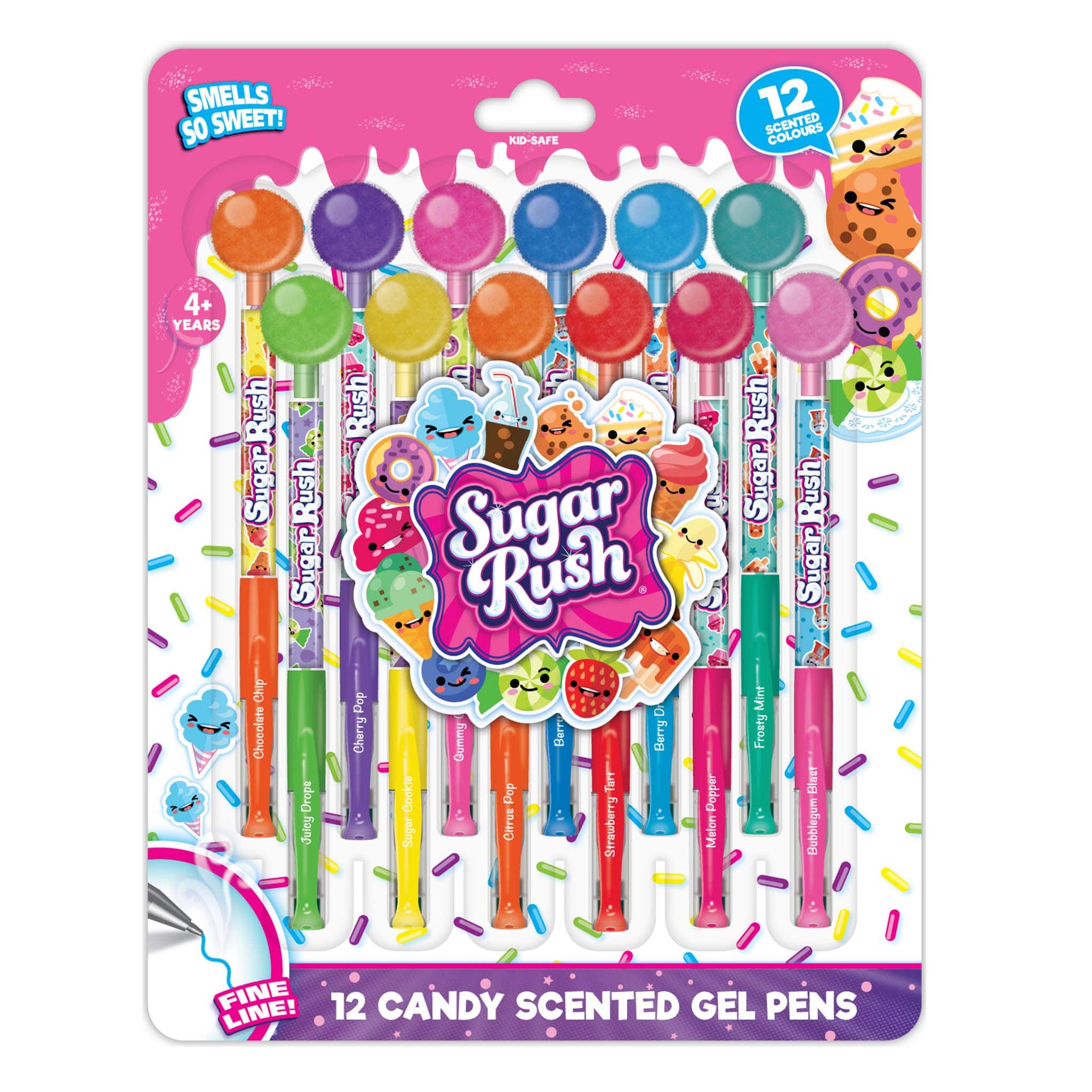 Scentos Sugar Rush Candy Scented Gel Pens. Pack of 20. – BigaMart