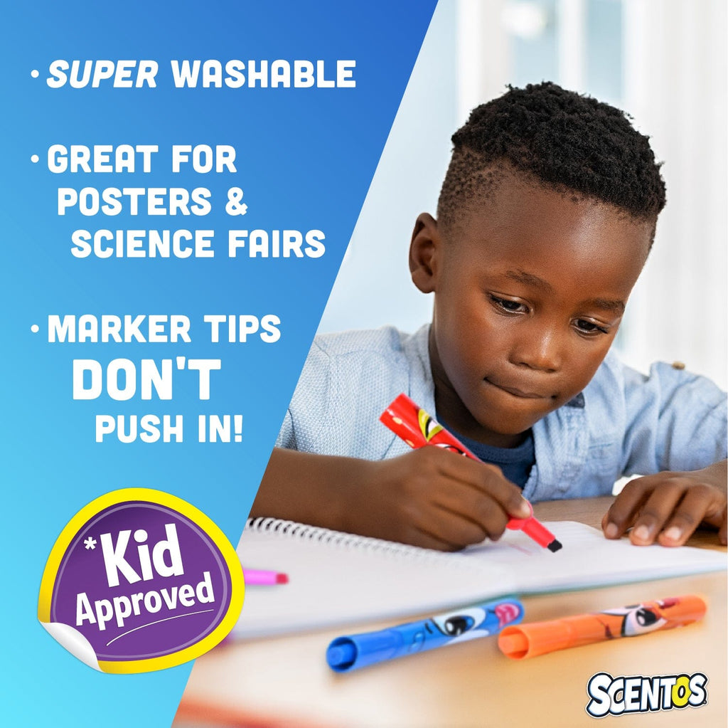 ShopScentos Marker Scentos® Fruit-Scented Chisel-Tip Markers - Brights - 12 Count Set