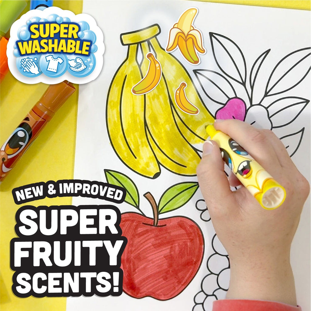 ShopScentos Marker Scentos® Fruit-Scented Chisel-Tip Markers - Brights - 12 Count Set