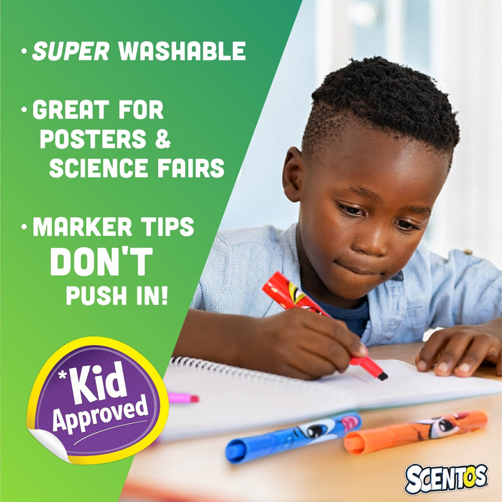 ShopScentos Marker Scentos® Fruit-Scented Chisel-Tip Markers - Brights - 24 Count Set