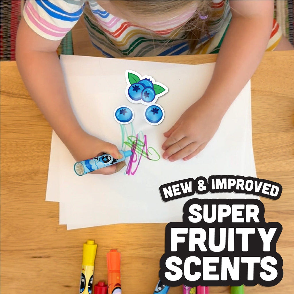 ShopScentos Marker Scentos® Fruit-Scented Chisel-Tip Markers - Brights - 24 Count Set