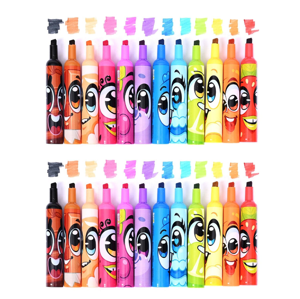 ShopScentos Marker Scentos® Fruit-Scented Chisel-Tip Markers - Brights - 24 Count Set
