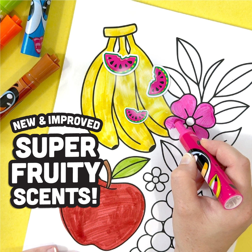 ShopScentos Marker Scentos® Fruit-Scented Chisel-Tip Markers - Brights - 8 Count Set