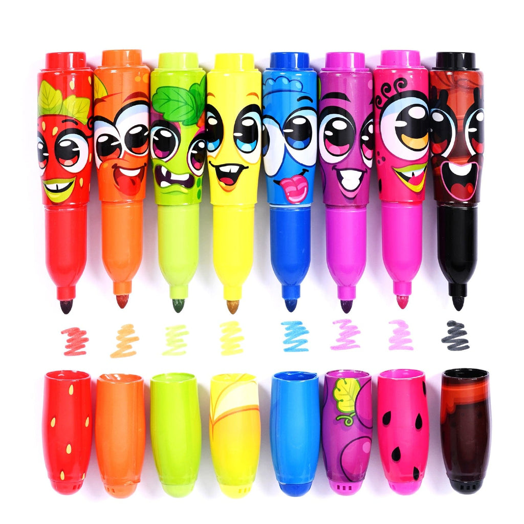 ShopScentos Marker Scentos® Fruit-Scented Jumbo Markers - Brights - 8 Count Set