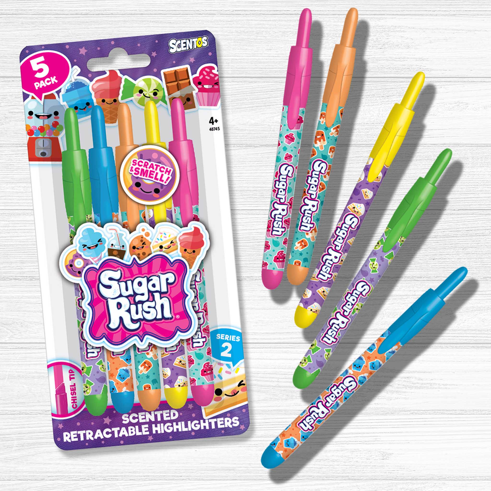 Sugar Rush 24pk Candy Scented Gel Pens : Target