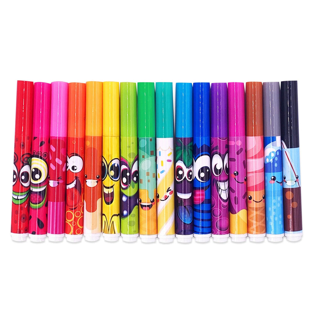 Scentos Sugar Rush Felt Tip Pens for Ages 3+ - Scented Colorful Pens for  Note Taking & Drawing - 12 Pack, Blue,Green,Pink,Red,Purple,31084b