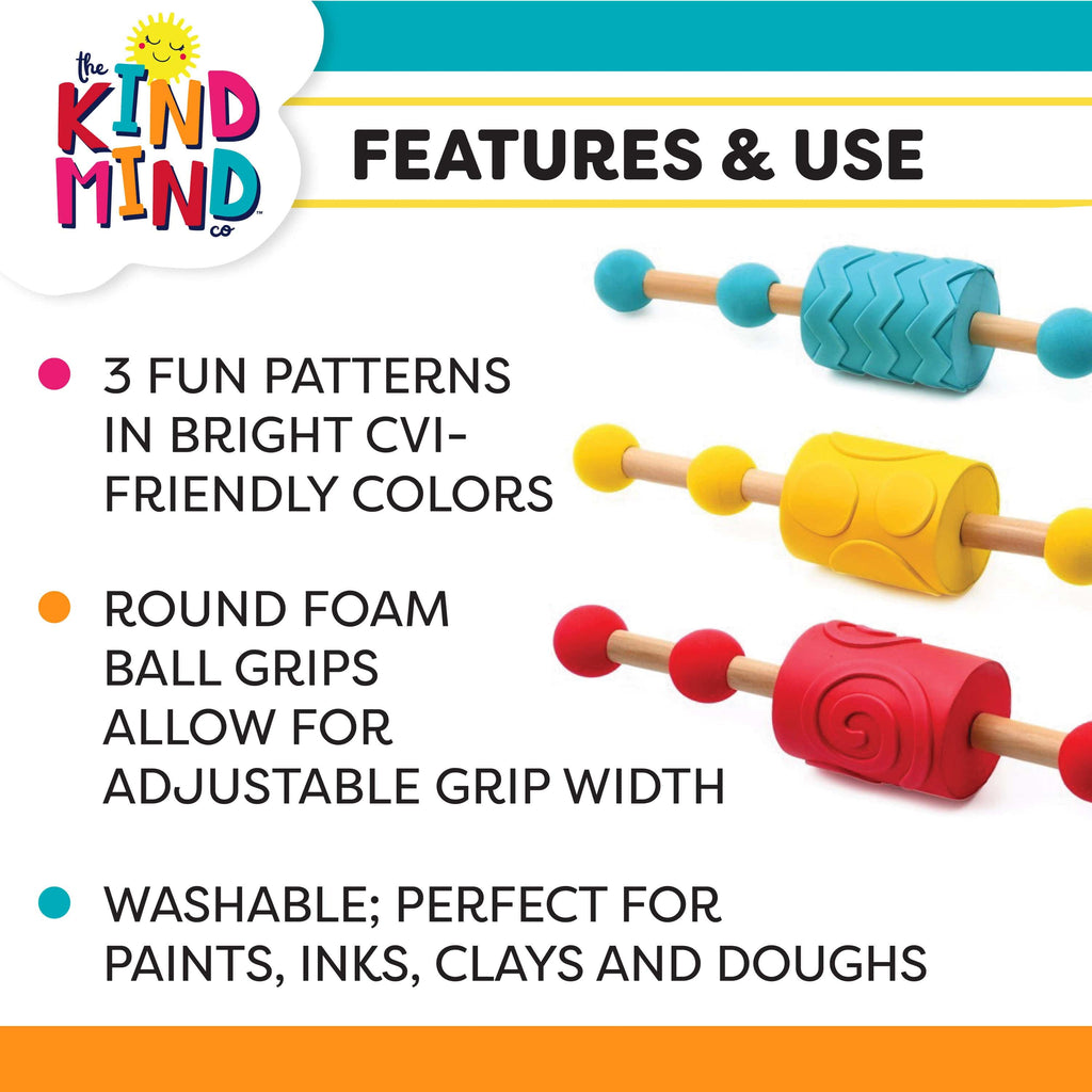 ShopScentos Pattern Rollers The Kind Mind Co. - Pattern Rollers 3-pack