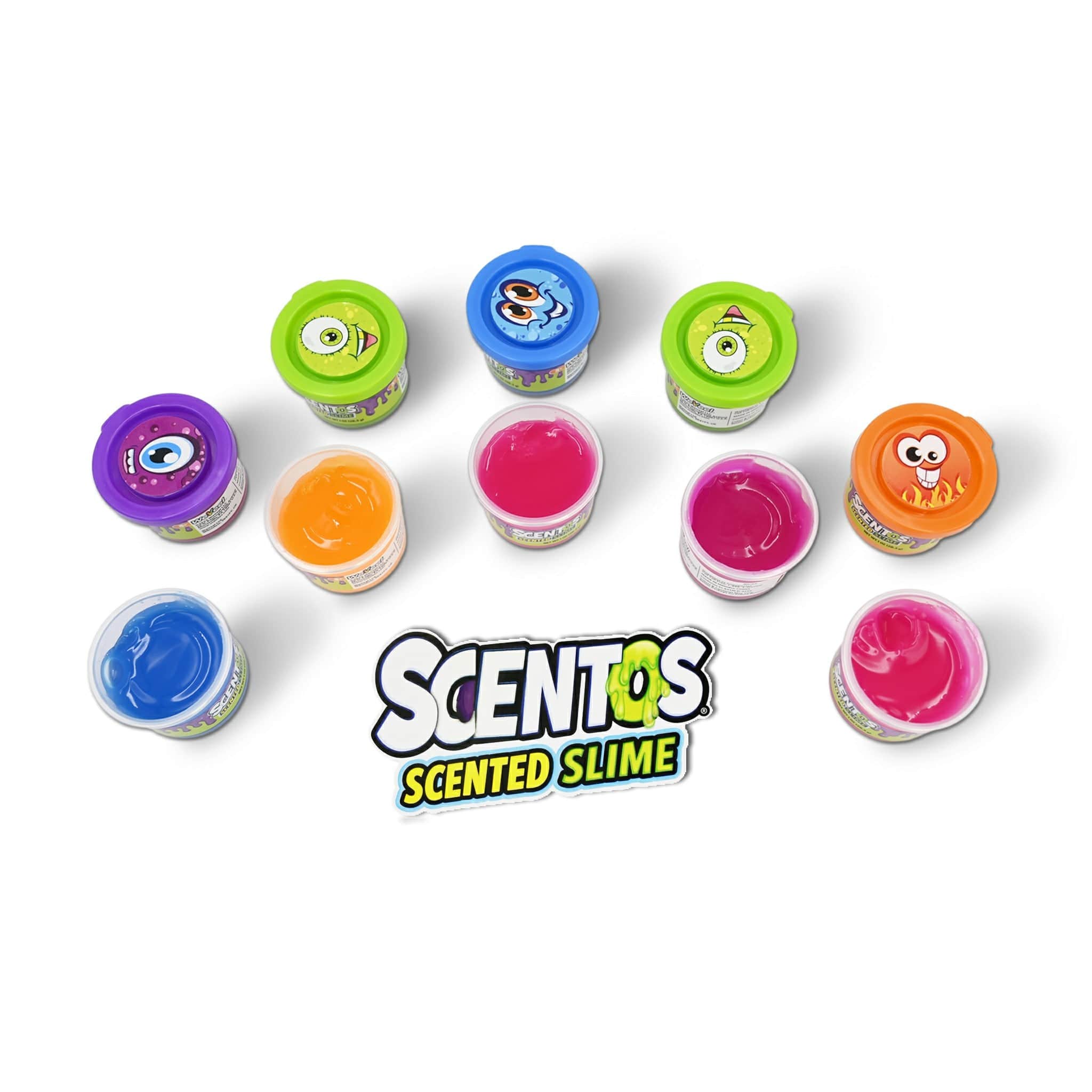 Scentos 1 oz Assorted 10 Pack Scented Slime - Ages 3+, Great for Easter,  Party F