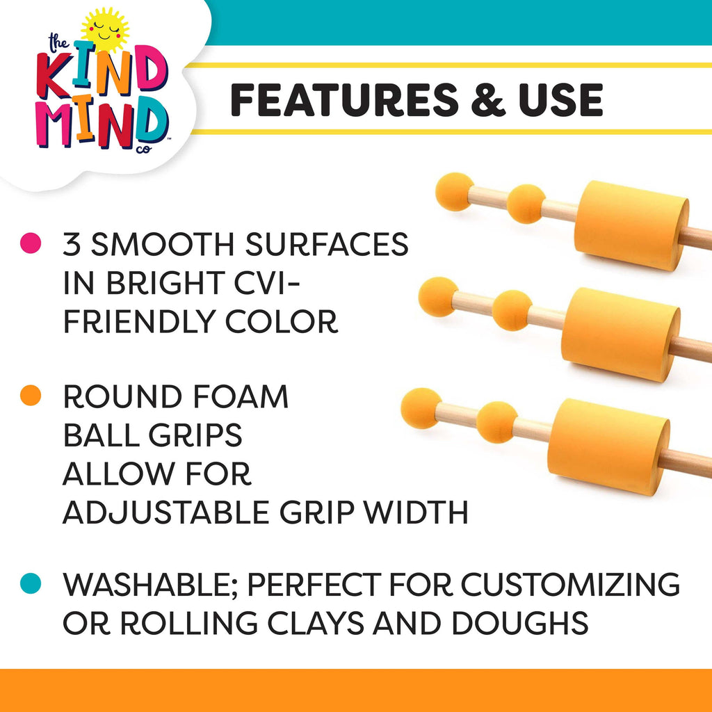 ShopScentos Solid Pattern Rollers The Kind Mind Co. - Solid Rollers 3-pack