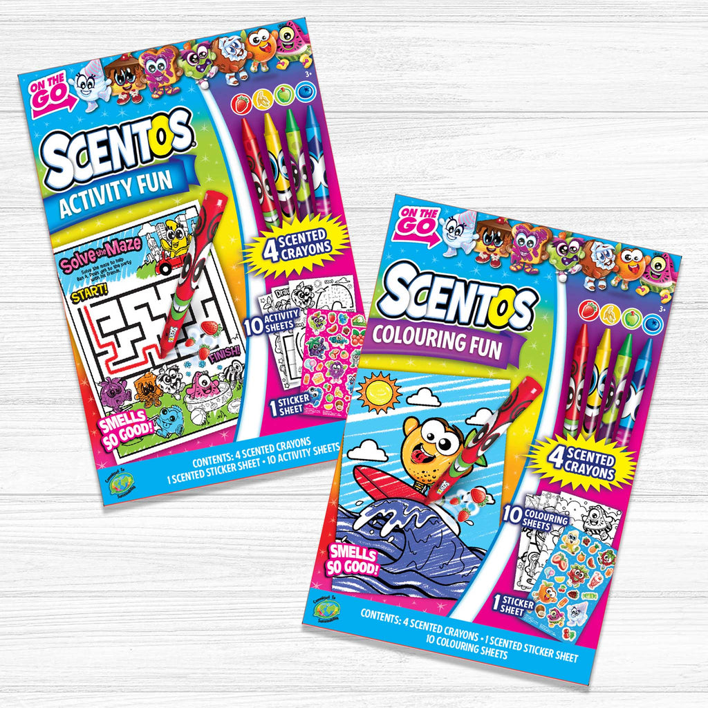 ShopScentos Stationery kit Scentos® Scented Set of 2 Mini On-The-Go Bags Coloring Fun / Activity Fun